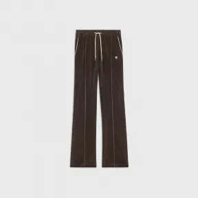 思琳/Celine 男士 Triomphe Flare Jersey 慢跑裤 / Velvet Jersey-棕色 2Z020679I.19BR