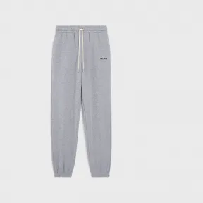 思琳/Celine 男士 棉质CELINE刺绣慢跑裤 - 灰色 / 黑色 2Z062670Q.09GB