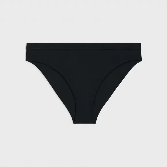 思琳/Celine 女士 哑光平纹针织泳衣 - 黑色 2Z111152C.38NO