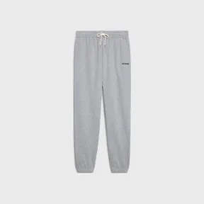 思琳/Celine 女士 CELINE棉质抓毛刺绣慢跑裤 - 灰色/米白色 2Z125670Q.09OW