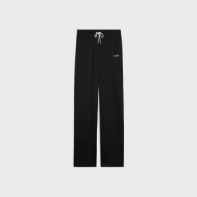 思琳/Celine 女士 双面平织布慢跑裤 - 黝黑色 / 纯白色 2Z137121O.38AW