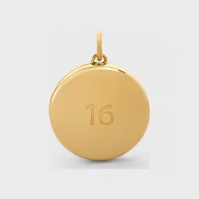 思琳/Celine CELINE Separables 16 金色饰面黄铜小号铭牌吊坠 46T196BRA.35OR