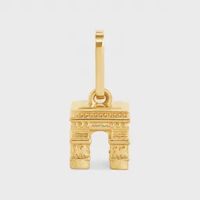 思琳/Celine CELINE SEPARABLES金色饰面黄铜凯旋门迷你吊坠 46X046BRA.35OR