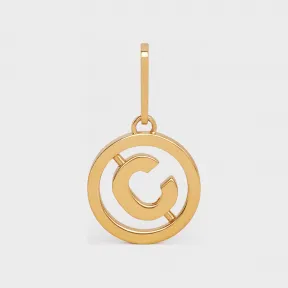 思琳/Celine CELINE Separables Swivel金色饰面黄铜字母C吊坠 46Z106BRA.35OR