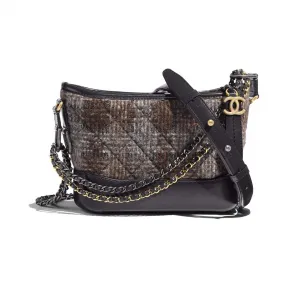 香奈儿/Chanel 灰、棕与银. 香奈儿GABRIELLE小号流浪包 A91810_B01547_N5232