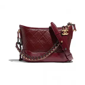 香奈儿/Chanel 酒红. 香奈儿GABRIELLE小号流浪包 A91810_Y61477_N4859