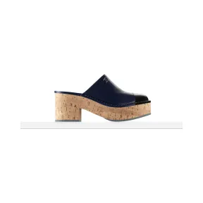 香奈儿/Chanel 海军蓝及黑 拖鞋 G31631_X01000_C8702