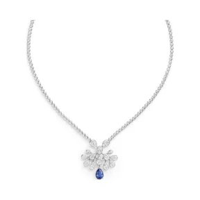 尚美/Chaumet Joséphine 加冕·爱系列 鹭羽·冠冕主题吊坠 白金 - 083459