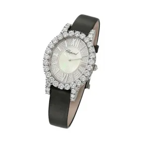 萧邦/Chopard Happy Diamonds系列 石英机芯 18k白金镶钻 女表 139383-1001