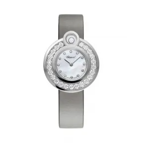 萧邦/Chopard Happy Diamonds系列 石英机芯 白金 女表 204407-1002