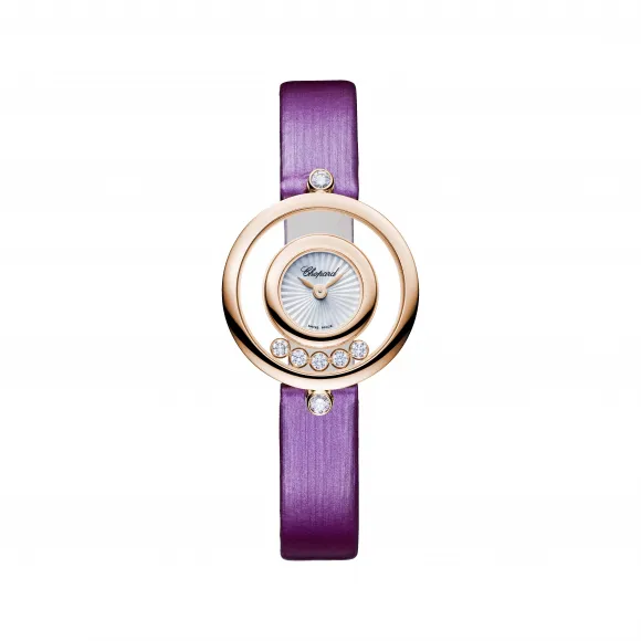 萧邦/Chopard Happy Diamonds系列 石英机芯 18K玫瑰金 女表 209415-5001