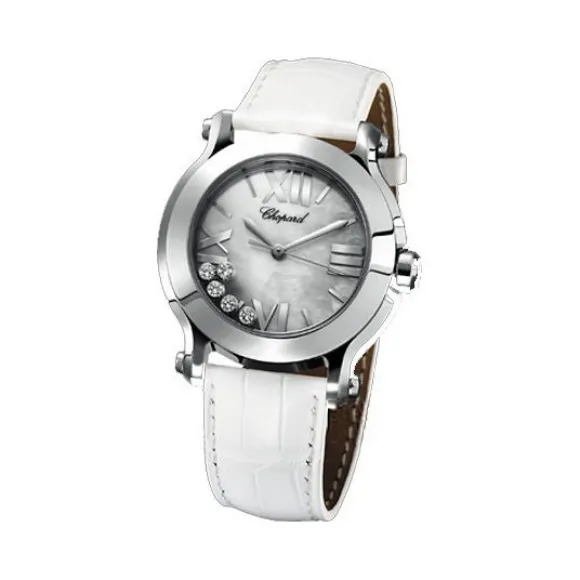 萧邦/Chopard Happy Diamonds系列 石英机芯 精钢 女表 278509-3004