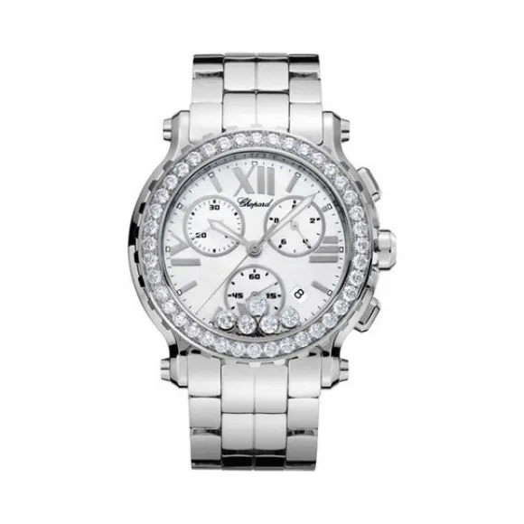 萧邦/Chopard Happy Diamonds系列 石英机芯 精钢 女表 288499-3024