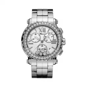 萧邦/Chopard Happy Diamonds系列 石英机芯 精钢 女表 288499-3025