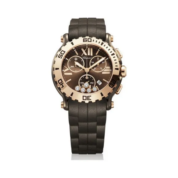 萧邦/Chopard Happy Diamonds系列 石英机芯 18k玫瑰金-陶瓷 女表 288515-9003