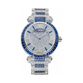 萧邦/Chopard Imperiale系列 自动机械机芯 18k白金镶钻/蓝宝石 男表 384239-1015