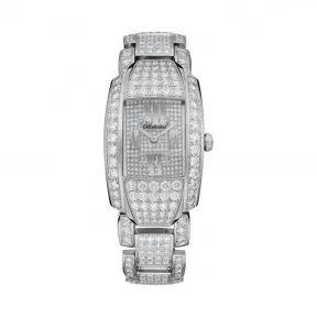 萧邦/Chopard La Strada系列 石英机芯 18K白金镶钻 女表 419394-1207