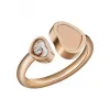 萧邦/Chopard HAPPY HEARTS 戒指 829482-5608 18kt玫瑰金镶宝石 粉红金色
