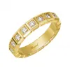 萧邦/Chopard Ice Cube Yellow Gold Diamond Full-Set Ring Size 52 829834-0098