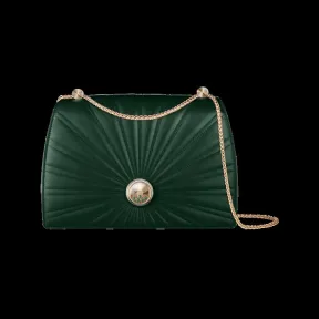 萧邦/Chopard HAPPY肩包 绿色绗缝小牛皮 | 95000-1003