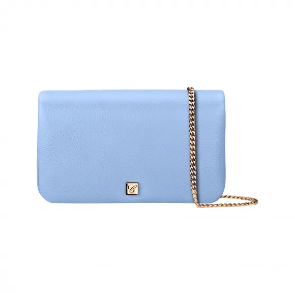 萧邦/Chopard ICE CUBE迷你链包 蓝色粒面小牛皮 | 95000-1057