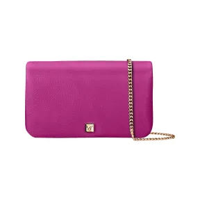 萧邦/Chopard ICE CUBE迷你链包 紫红色粒面小牛皮 | 95000-1058