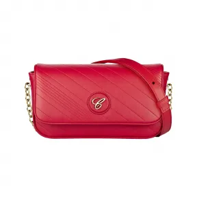 萧邦/Chopard HAPPY SPORT斜挎包 红色绗缝小牛皮 | 95000-1119