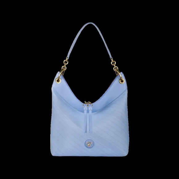 萧邦/Chopard HAPPY SPORT HOBO包 淡蓝色牛仔布 | 95000-1138