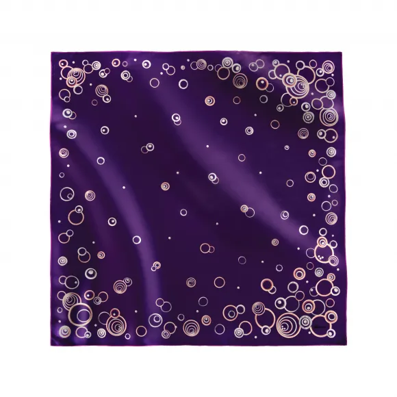 萧邦/Chopard 紫色 100%有机斜纹真丝 丝巾 95002-0681