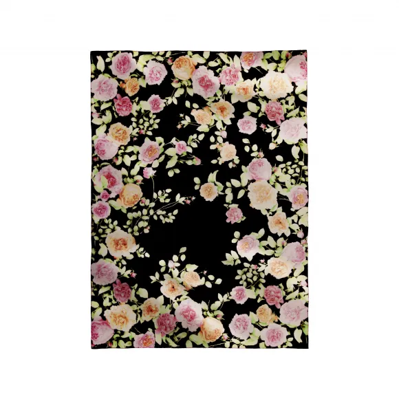 萧邦/Chopard ROSE DE CAROLINE披肩 黑色 - 140 x 190厘米 | 95005-0450