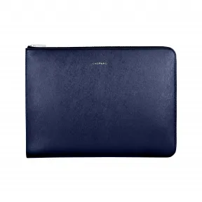 萧邦/Chopard CLASSIC拉链小包 蓝色粒面小牛皮 | 95012-0343