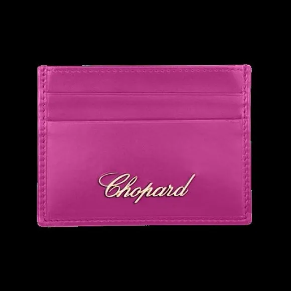萧邦/Chopard 小号卡片夹 紫红色小牛皮 | 95015-0524