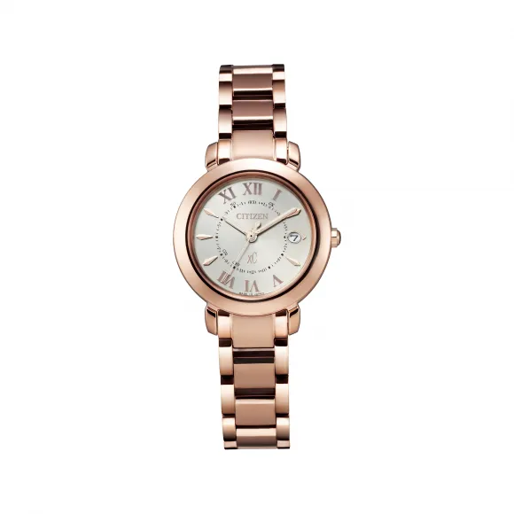 西铁城/Citizen 27 MM 舒博™钛镀粉金色 光动能 女表 ES9442-55A