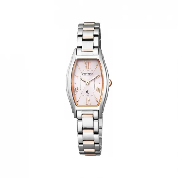 西铁城/Citizen xC 系列 不锈钢镀金 19.5 MM 太阳能石英 女表 EW5544-51W