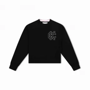 卡尔文·克莱恩/Calvin Klein CALVIN KLEIN女装拼色Logo圆领针织衫毛衣 J212320-牛仔休闲系列