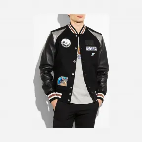 蔻驰/Coach ANIMATEDVARSITY夹克 11019 BLK