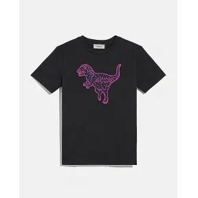 蔻驰/Coach  REXY印花T恤 1123_BLK_M