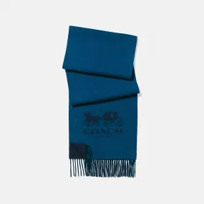 蔻驰/Coach 山羊绒拼色LOGO围巾 12166 AM5