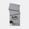 蔻驰/Coach 山羊绒拼色LOGO围巾 12166 CQGY