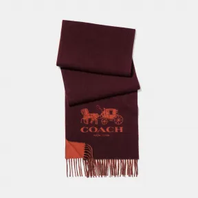 蔻驰/Coach 山羊绒拼色LOGO围巾 12166 MIY