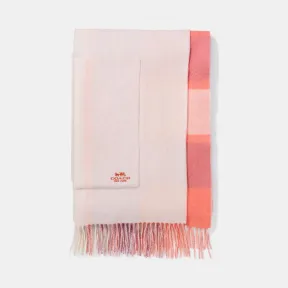 蔻驰/Coach 大尺寸双面格纹山羊绒围巾 18769 CAH