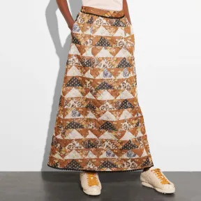 蔻驰/Coach 拼缀超长裙 20188 M9Y