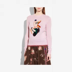 蔻驰/Coach 小鸭嵌花针织衫 23132 PIN