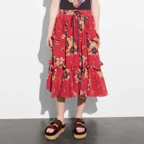 蔻驰/Coach DAISY BOUQUET褶边裙 23177 BUR