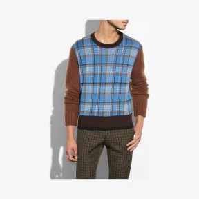 蔻驰/Coach 格纹水手领上衣 24818 BLU