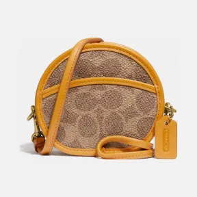 蔻驰/Coach   经典标志帆布圆圈形零钱包 307-B4QTL