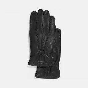 蔻驰/Coach 鹿皮手套 33086 BLK