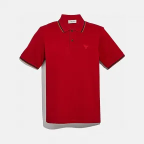 蔻驰/Coach  REXY拼缀POLO衫 34289_RED_L