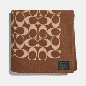 蔻驰/Coach 交织文字图案毛毯巾 36862 KHA