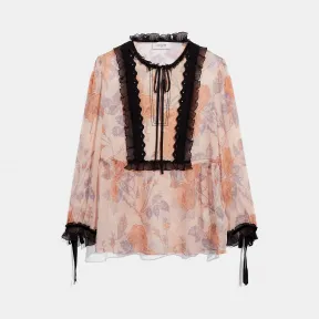 蔻驰/Coach 玫瑰印花上衣 38423 PIN